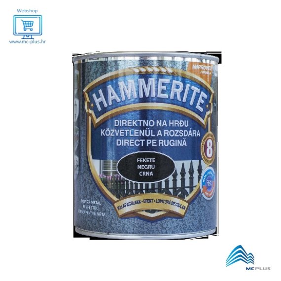 Hammerite Hammered efekt lak max crna 0,75lit