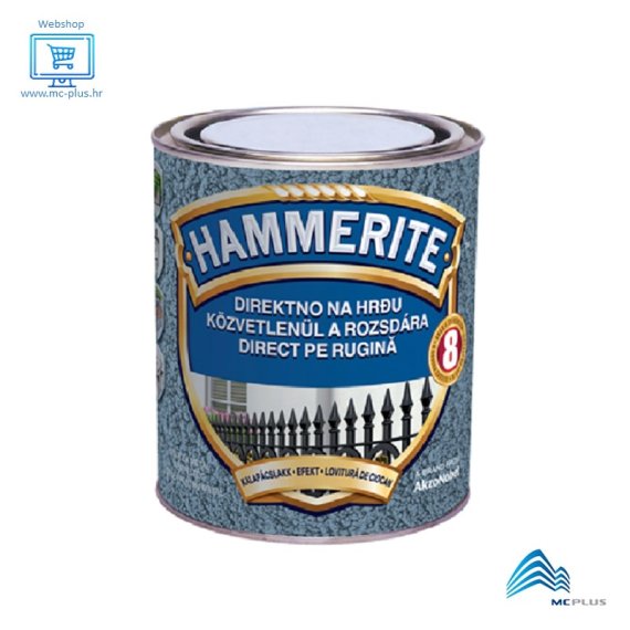 Hammerite Hammered efekt lak max srebrnosiva 0,75lit