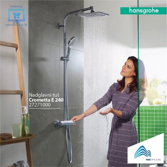 HG crometta E 240 showerpipe chrome 27271000