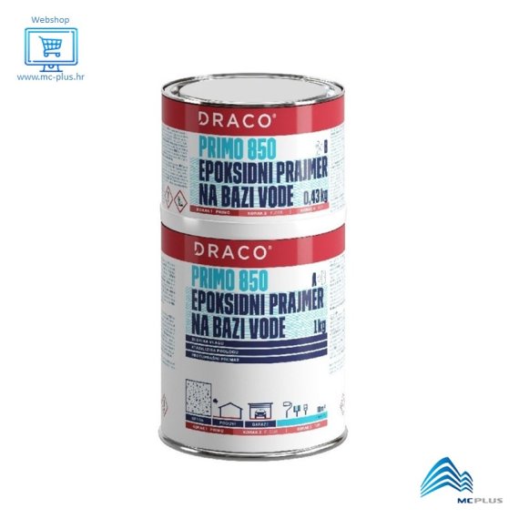 Draco PRIMO 850 (A+B) 1,43 kg 2-komp. epoksidni prajmer na bazi vode