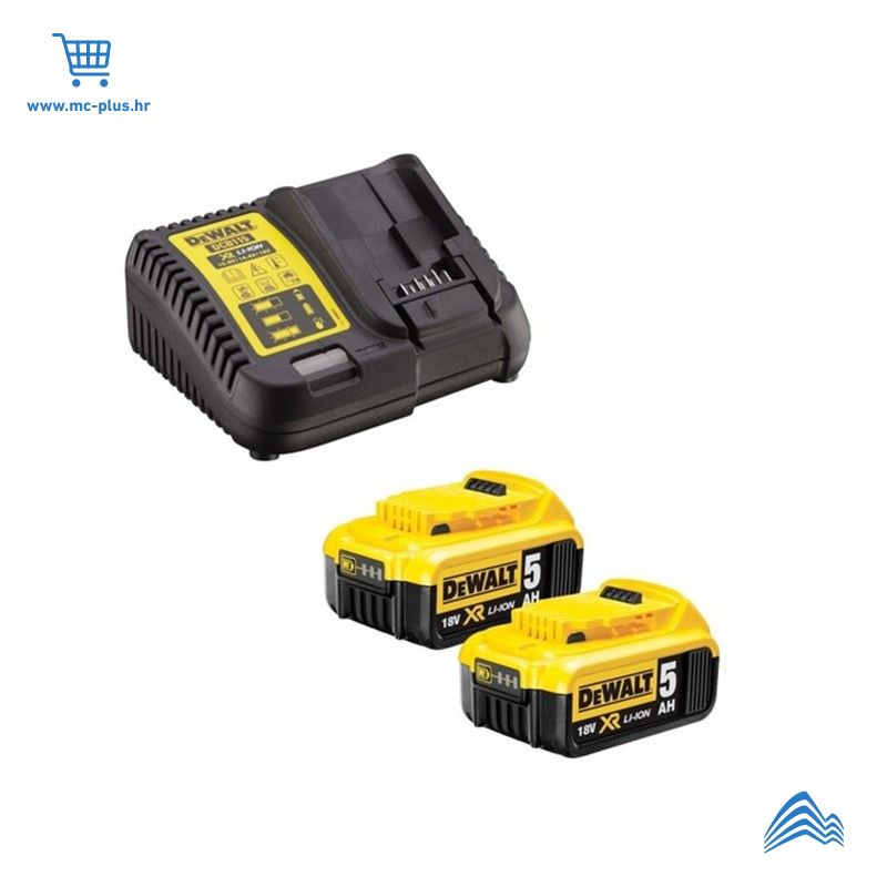 DCB115P2 Dewalt baterija 2x5Ah+punjač