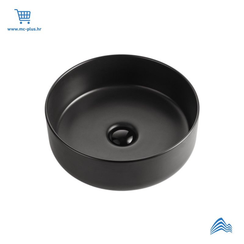 E-6259 Eros umivaonik nadgradni Smile 8 mat black/grey