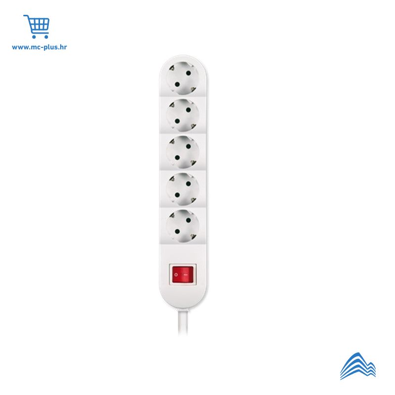 A44501.0 Kabel produžni 5 priklj. 1,5m s prekidačem,3x1,5