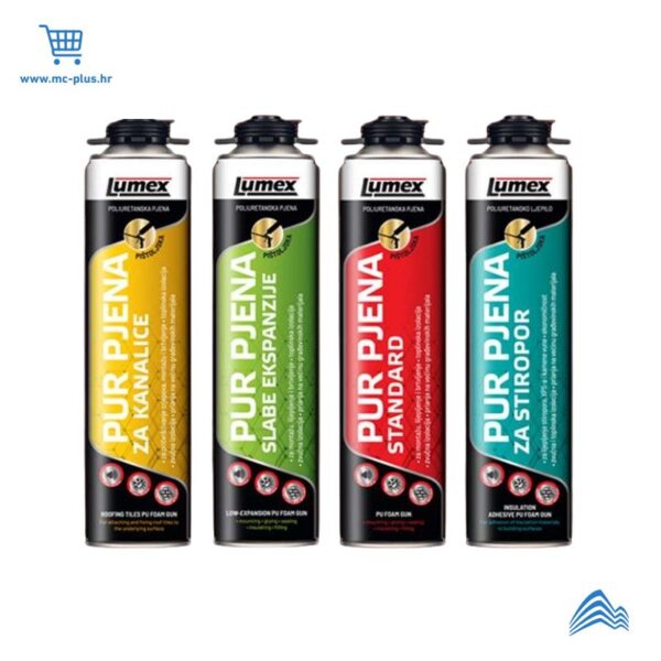 PU-09 Lumex PUR pjena za kanalice pištoljska 750ml
