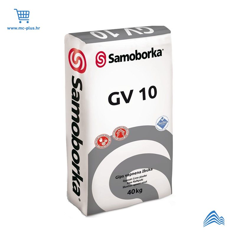 04011509* Samoborka GV 10 25/1 Gipsano-vapnena žbuka 1.350 kg/pal vr