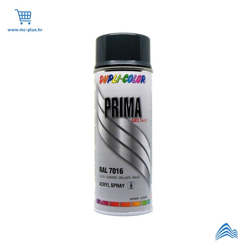 844379 Sprej anthracit grey glossy 7016 400ml Prima