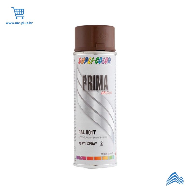 789021 Sprej chocol. brown glossy 8017 400ml Prima