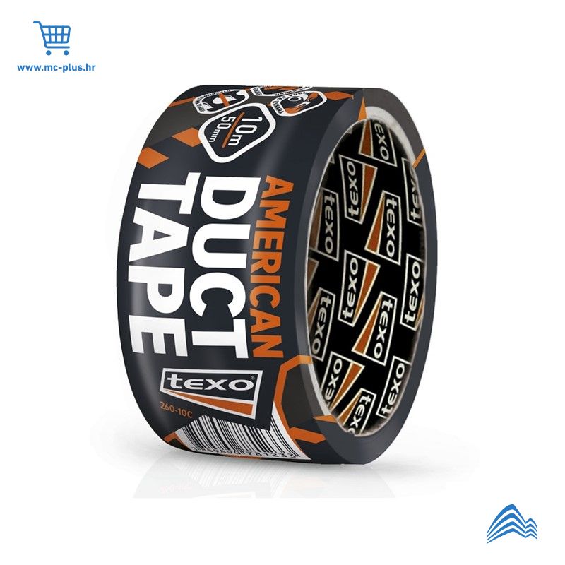 260-10C Texo American duct tape crna 10m