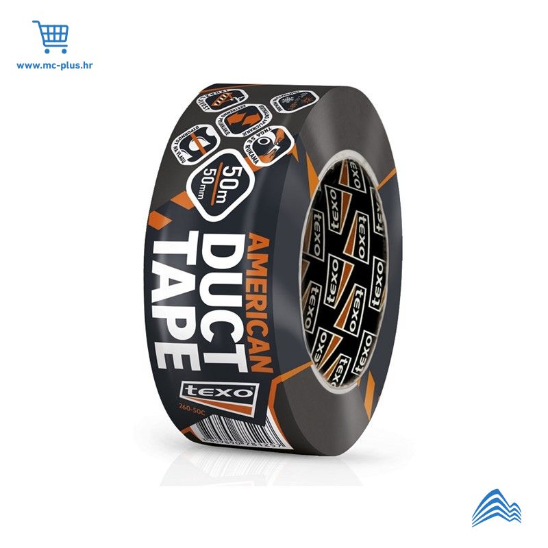 260-50C Texo American duct tape crna 50m