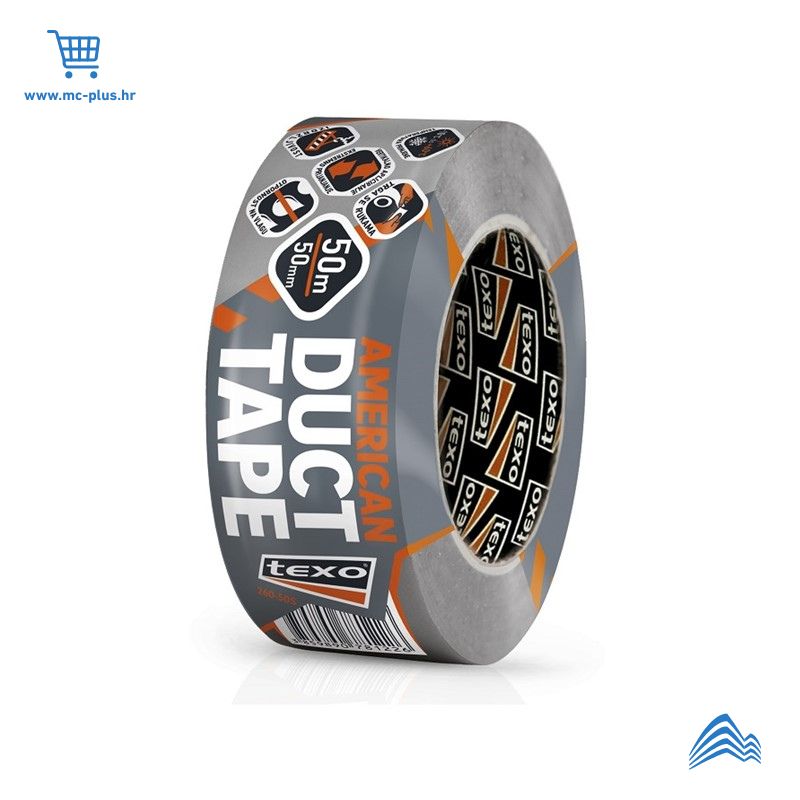260-50S Texo American duct tape srebrna 50m