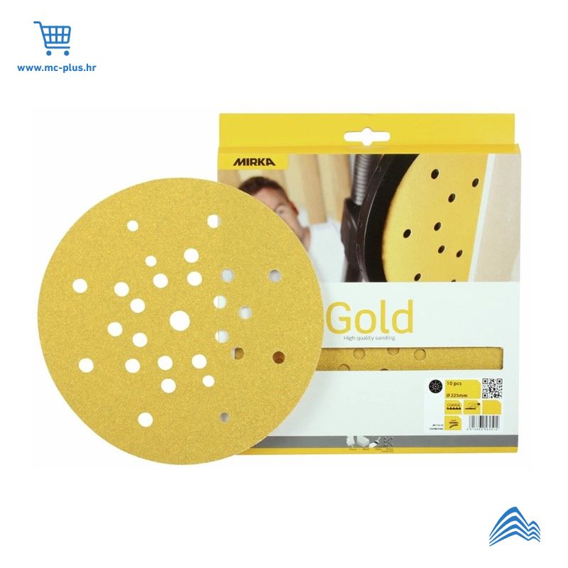 2364802515 Texo brusni papir Mirka Gold 225mm grip 27H P150 pack 25