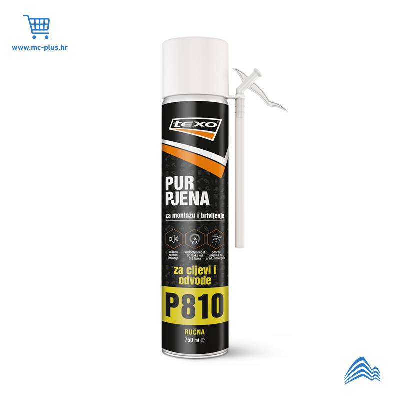 TX-PUR-10 Texo pur pjena za cijevi i odvode-ručna 750ml