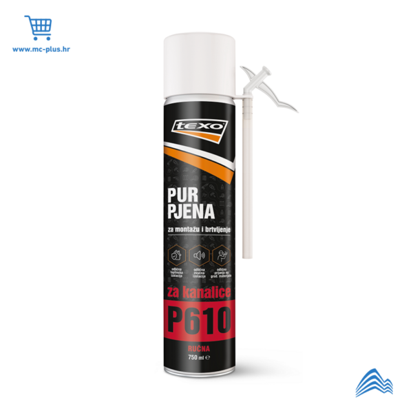 TX-PUR-09 Texo pur pjena za kanalice ručna 750ml,610