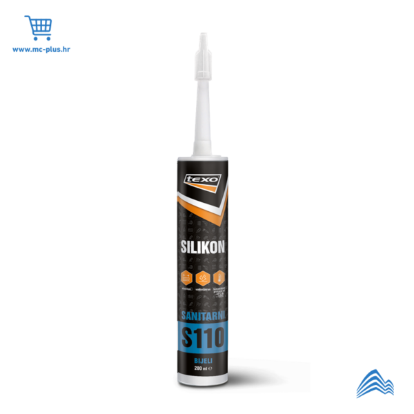 TX-S-02 Texo silikon sanitarni bijeli 280ml