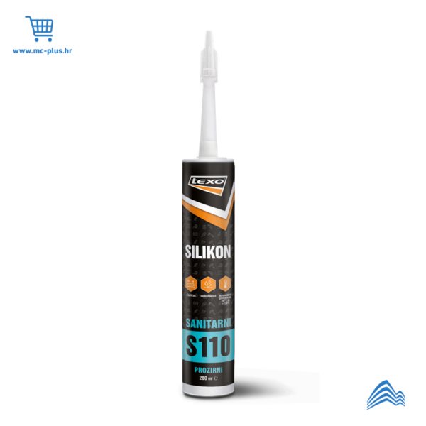 TX-S-01 Texo silikon sanitarni prozirni S110 280ml