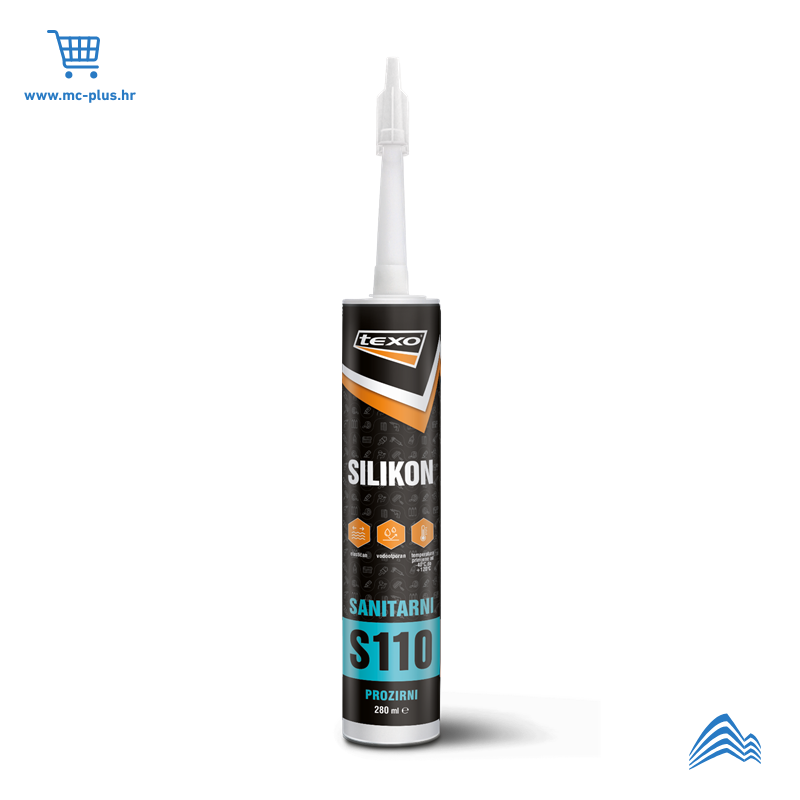 TX-S-01 Texo silikon sanitarni prozirni S110 280ml