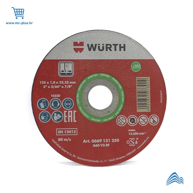 669 402302 Wurth rezna ploča 230x22,23
